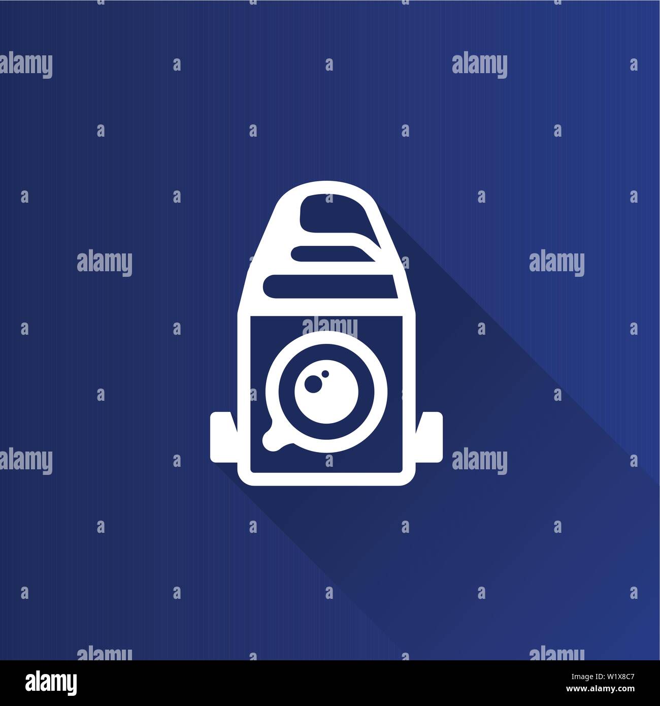 Camera icon in Metro user interface color style. Vintage retro photography Stock Vector