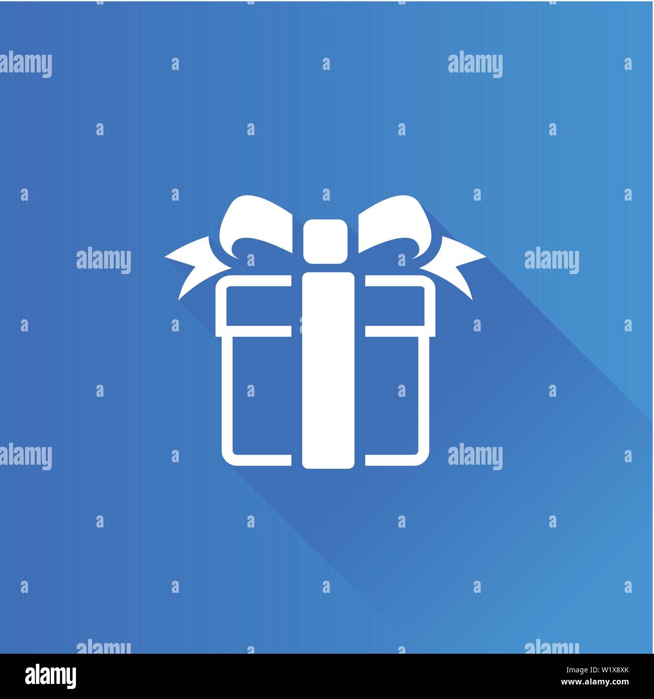 Gift box icon in Metro user interface color style. Holiday Christmas ...