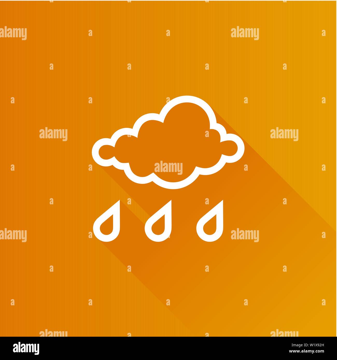 Rainy icon in Metro user interface color style. Season forecast monsoon ...