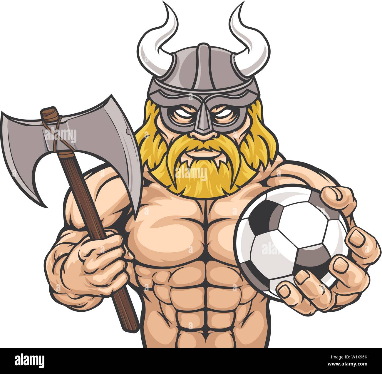 Viking Soccer Football Sports Mascot Stock Vector Image & Art - Alamy