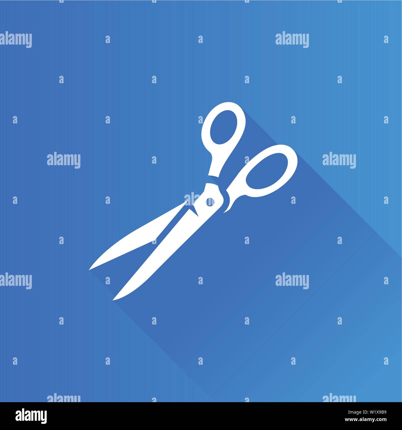 Scissor icon in Metro user interface color style. Tailor dressmaker ...