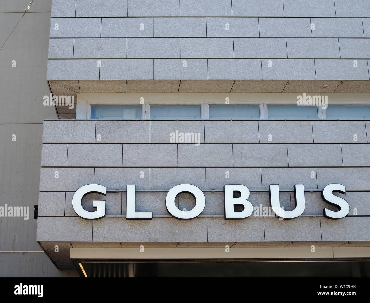 Globus in Zürich Stock Photo