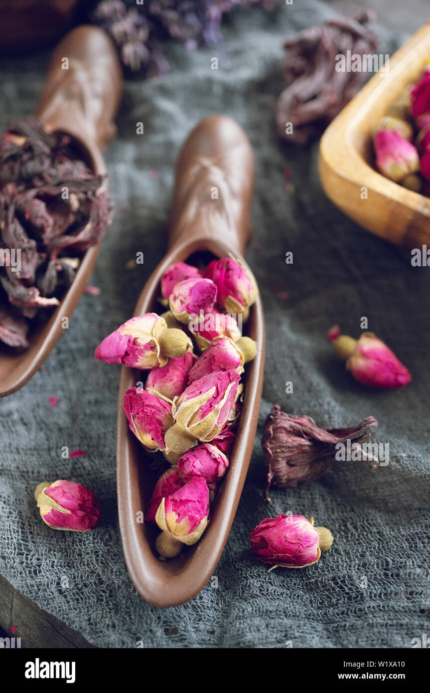 Rosebud tea . Rose Bud tea is made from real rose buds plucked when