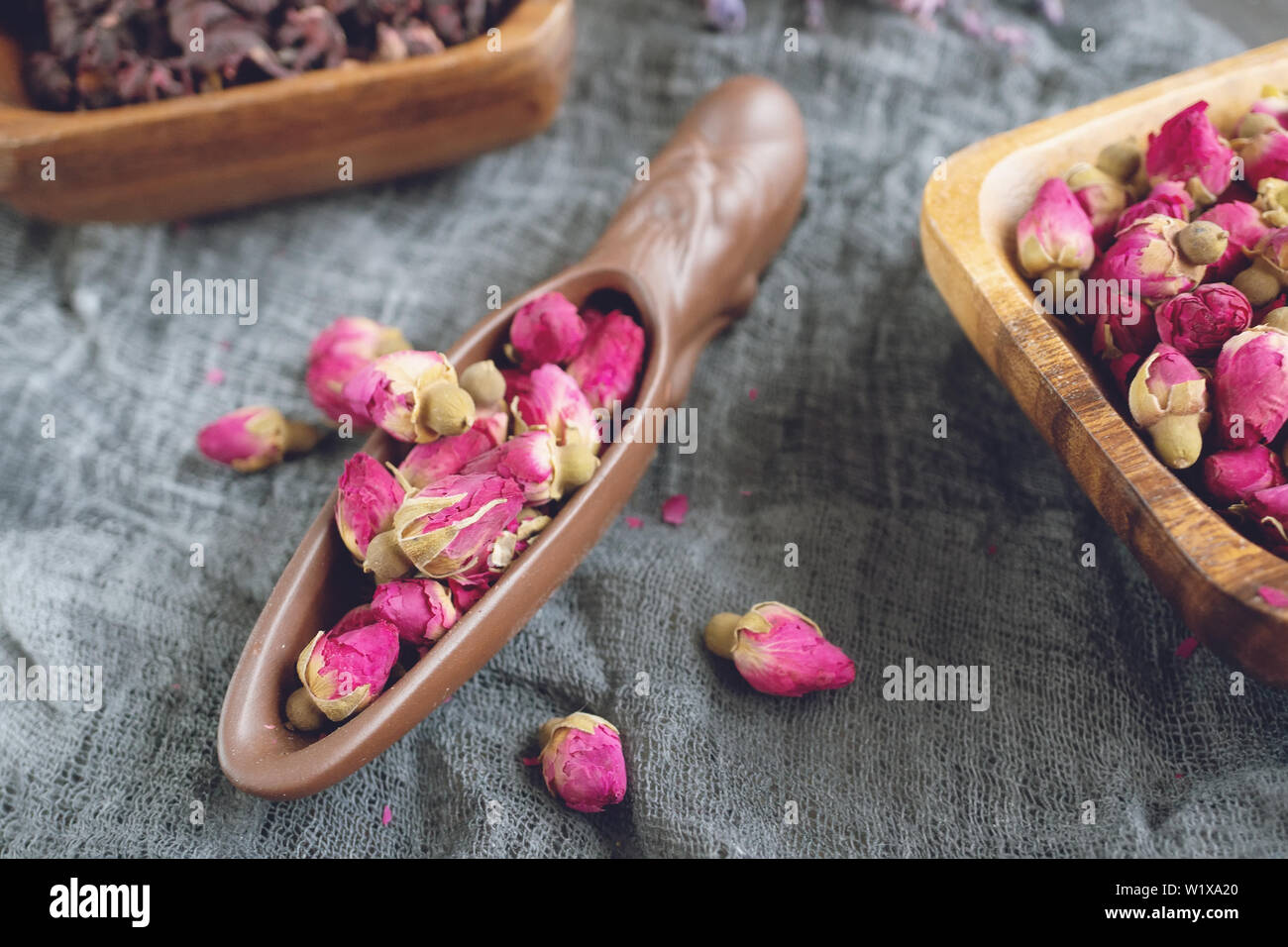 Rosebud tea . Rose Bud tea is made from real rose buds plucked when