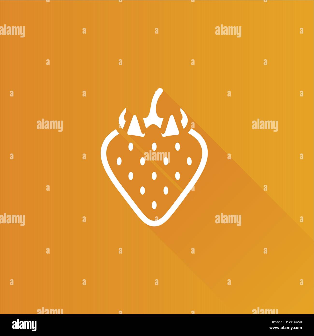 Strawberry chocolate icon in Metro user interface color style. Fruit ...