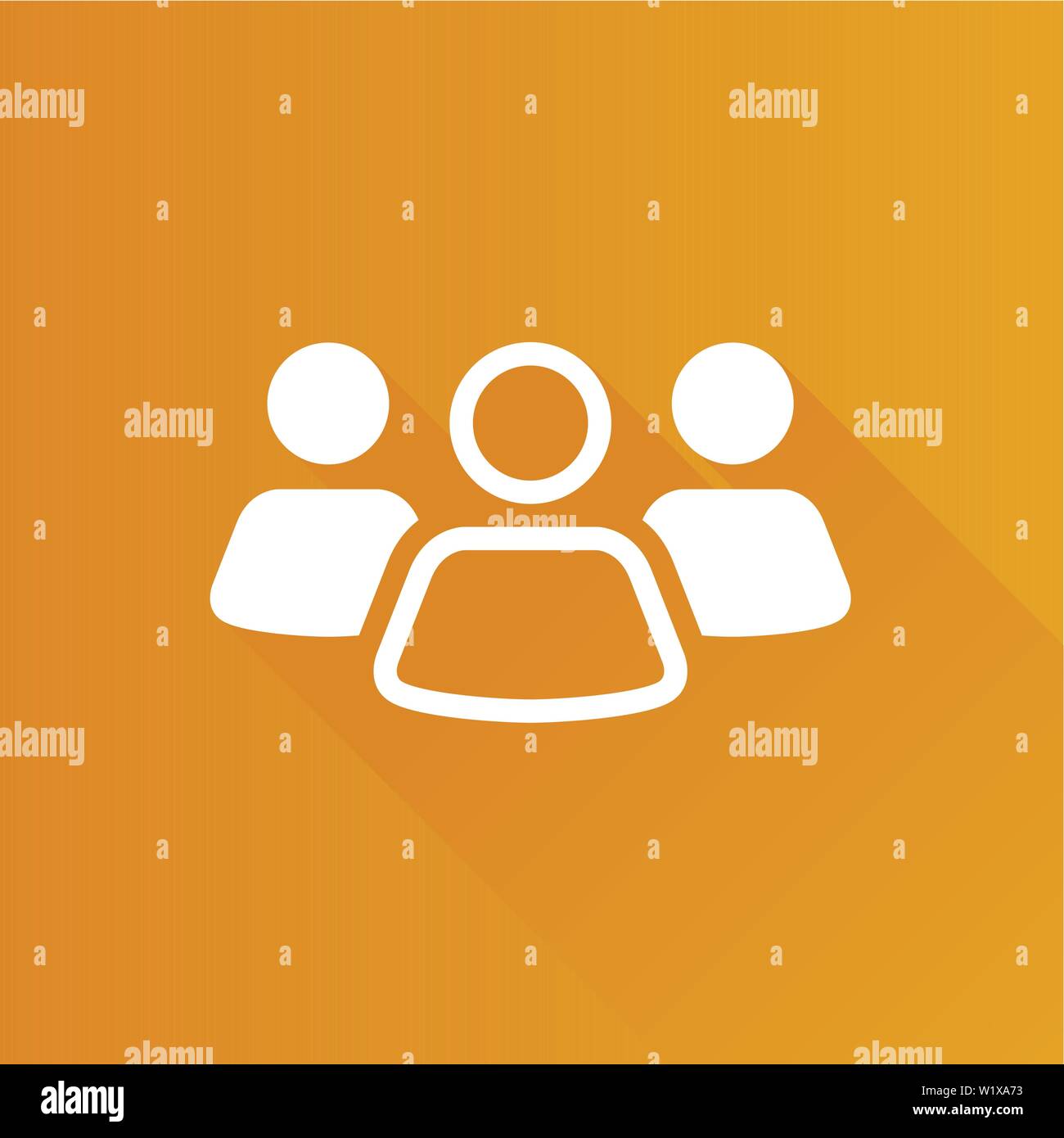 Teamwork icon in Metro user interface color style. Business ...