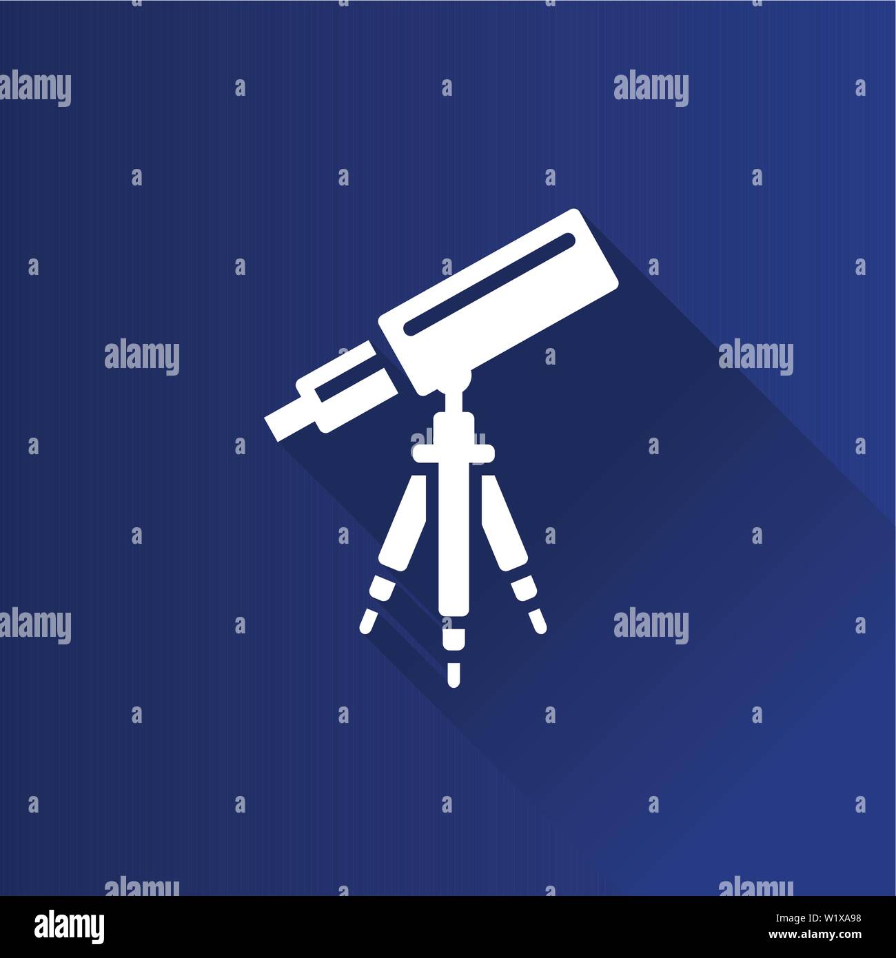 Telescope icon in Metro user interface color style. Space stars constellation Stock Vector