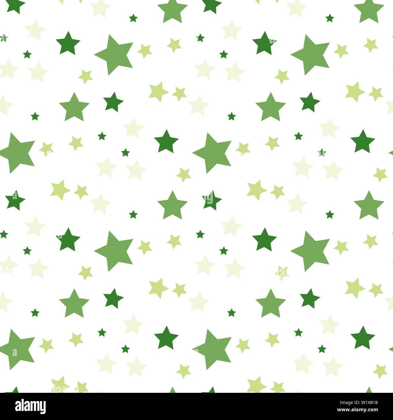Vector seamless pattern with stars. Can be used for, wallpaper, background,  surface textures. Tiny Green Stars With White Background Stock Vector Image  & Art - Alamy