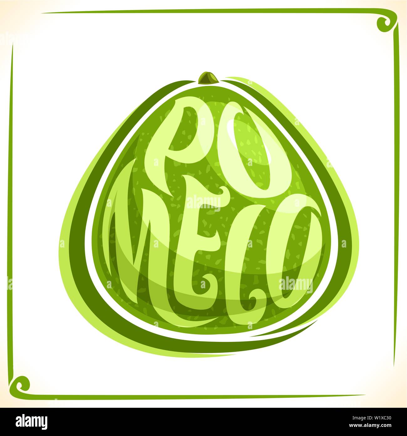 Vector logo for fresh Pomelo Stock Vector Image & Art Alamy