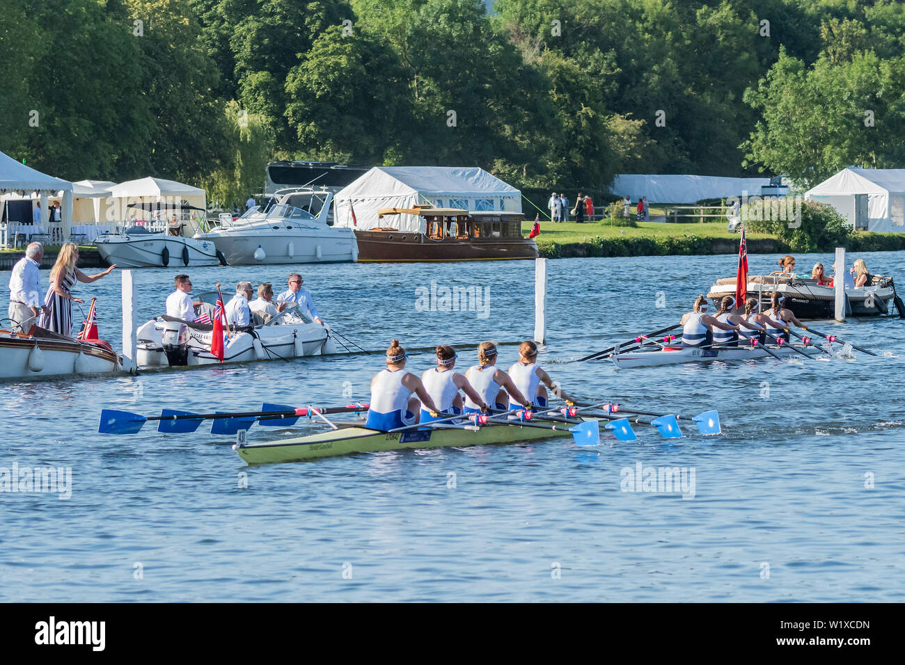 HenleyonThames, UK. 3rd July 2019. The Latymer Upper School B four