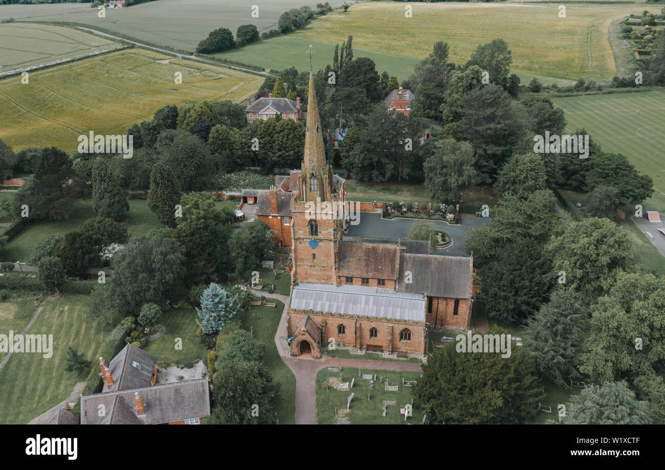 St Chad's Church Pattingham Stock Photo - Alamy