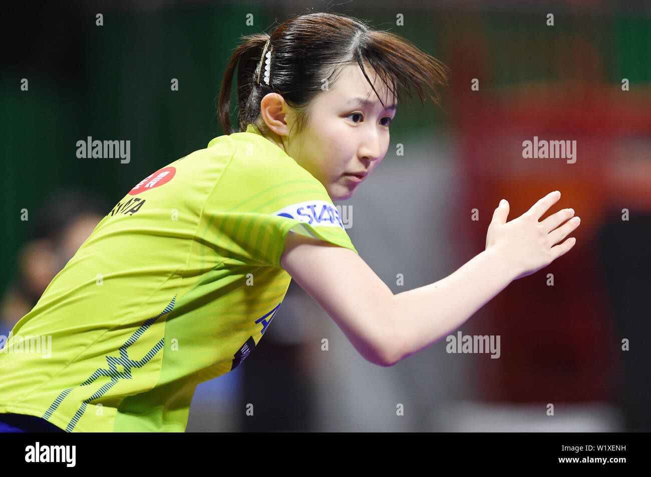 Busan, South Korea. 4th July, 2019. Hina Hayata (JPN) Table Tennis ...