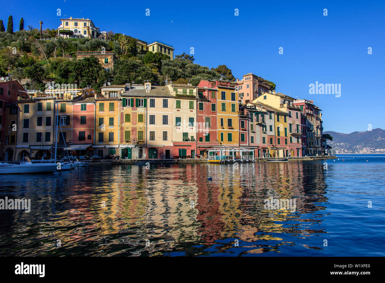 The worldwide famous village of Portofino on the italian Riviera Stock