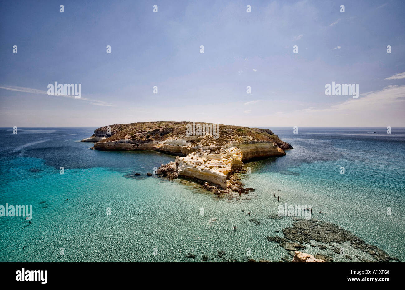 Isola dei Conigli Lampedusa Island Sicily Italy Stock Photo