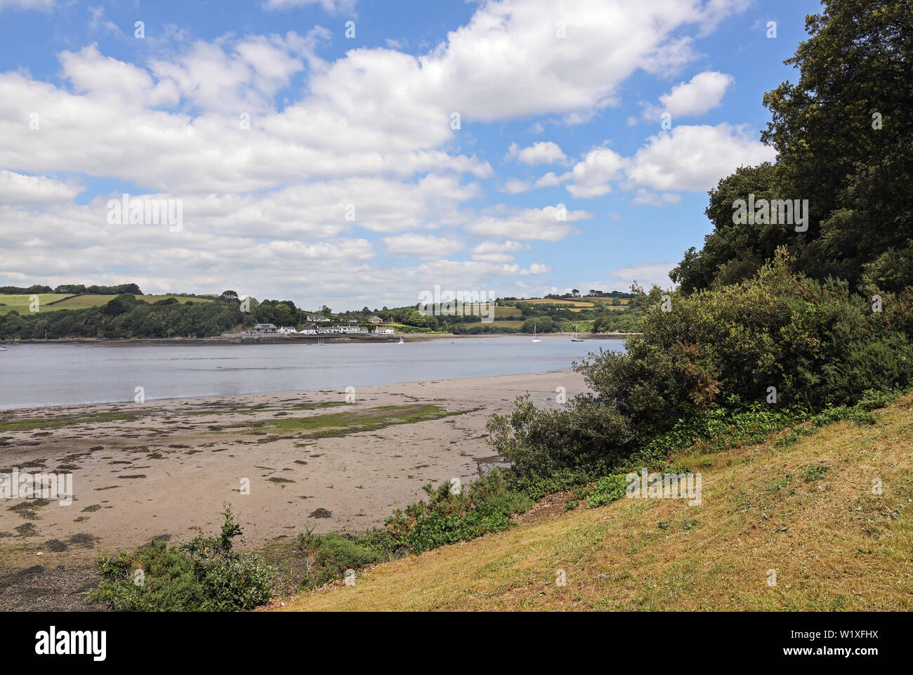 Anthony Woodlands, Torpoint Cornwall. Looking towards St Stephens at