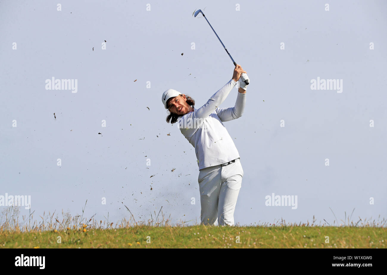England's Tommy Fleetwood during day one of the 2019 Dubai Duty Free