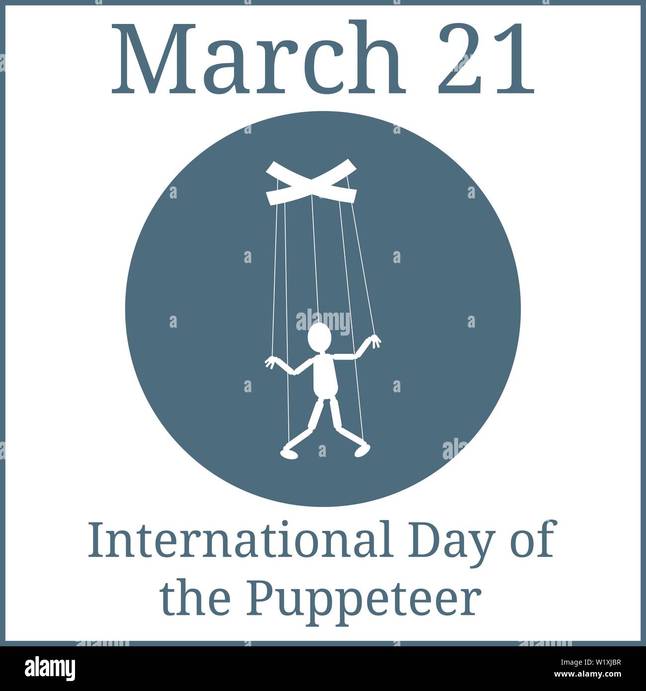 Puppeteer and his puppets Royalty Free Vector Image