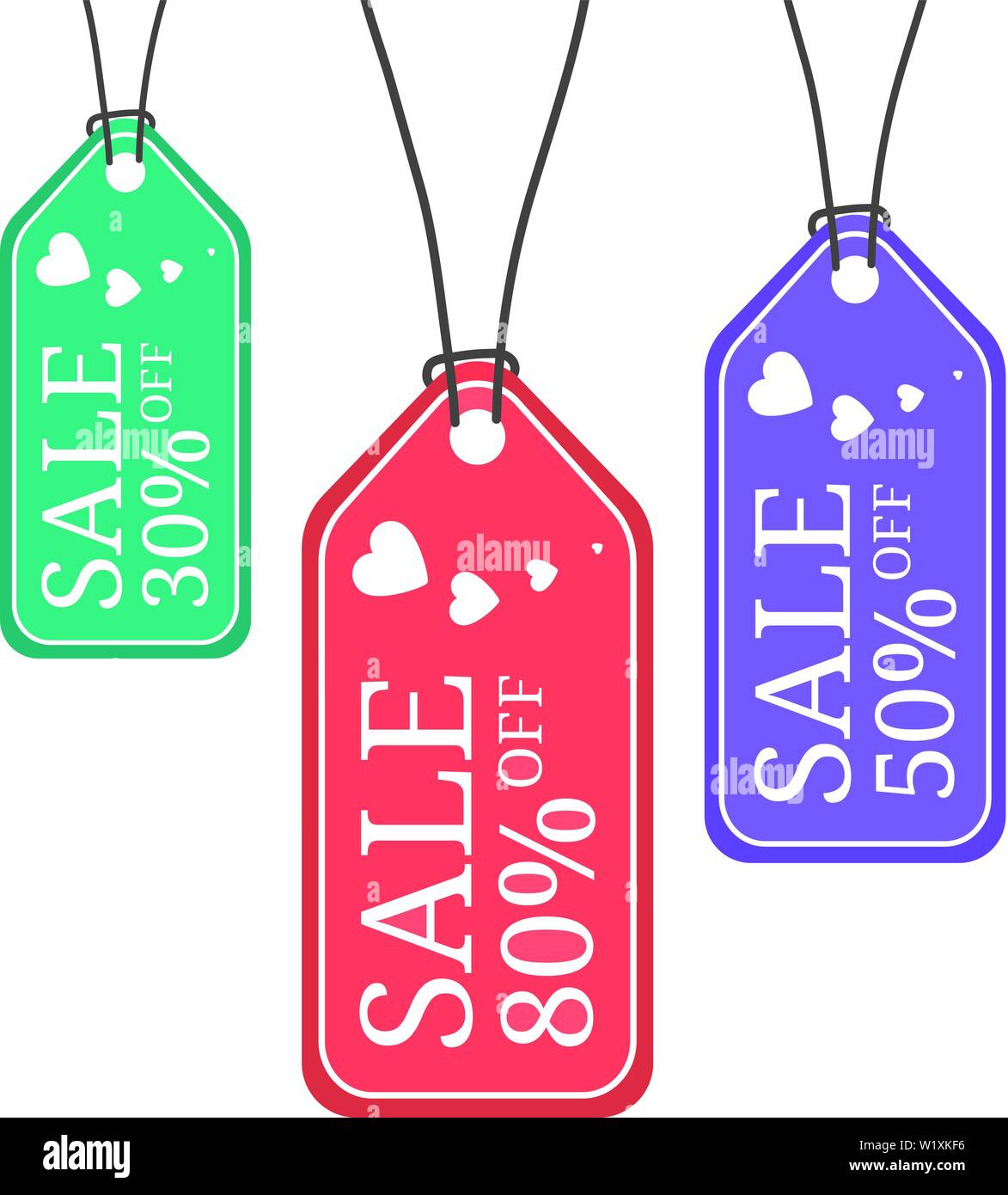 Hanging Colored Special Offer Sale Tag Discount Sale Discount