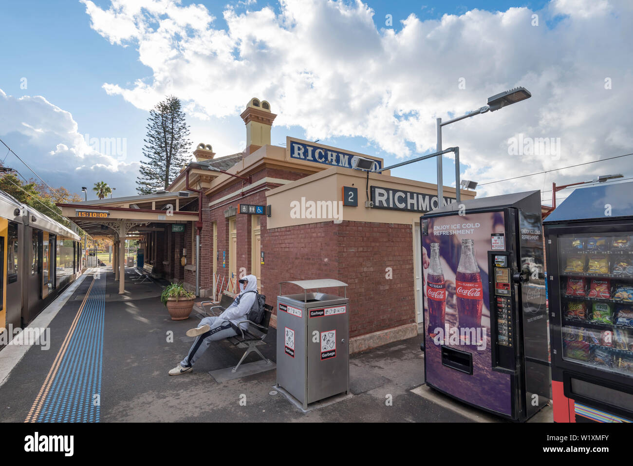 First opened in 1864, Richmond railway station is the heritage listed terminus railway station of the Richmond rail line in New South Wales Australia Stock Photo
