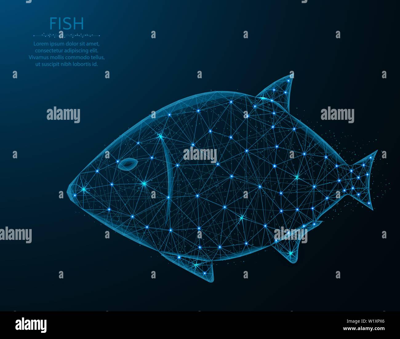 Fish net underwater Stock Vector Images - Alamy