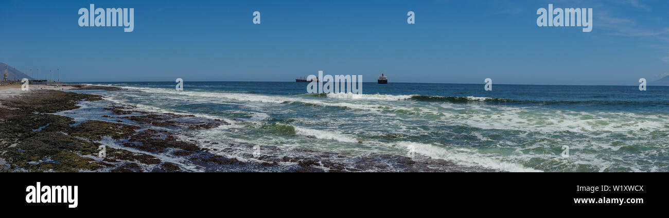 Chile antofagasta city ocean view Stock Photo