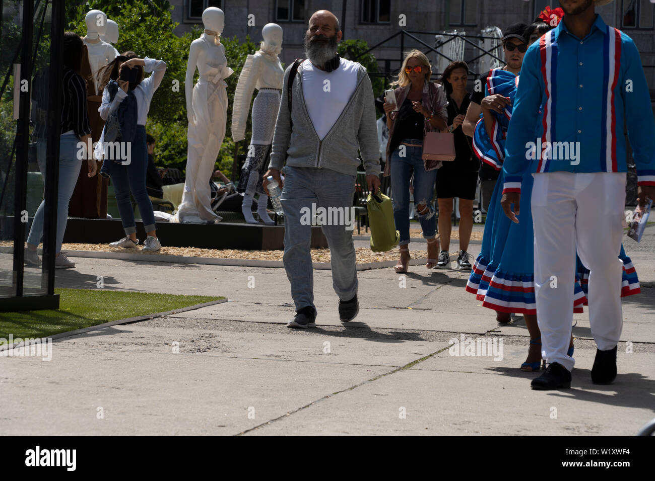 Berlin, Germany. 02nd July, 2019. Public during Trade show and Fashion Week Berlin, 02 July 2019 Credit: Beata Siewicz/Pacific Press/Alamy Live News Stock Photo