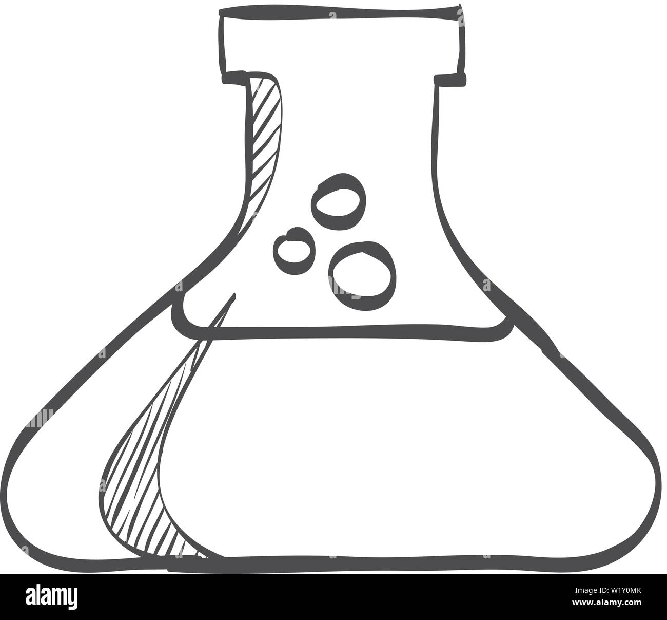 Sketch beaker in vintage style | Stock vector | Colourbox