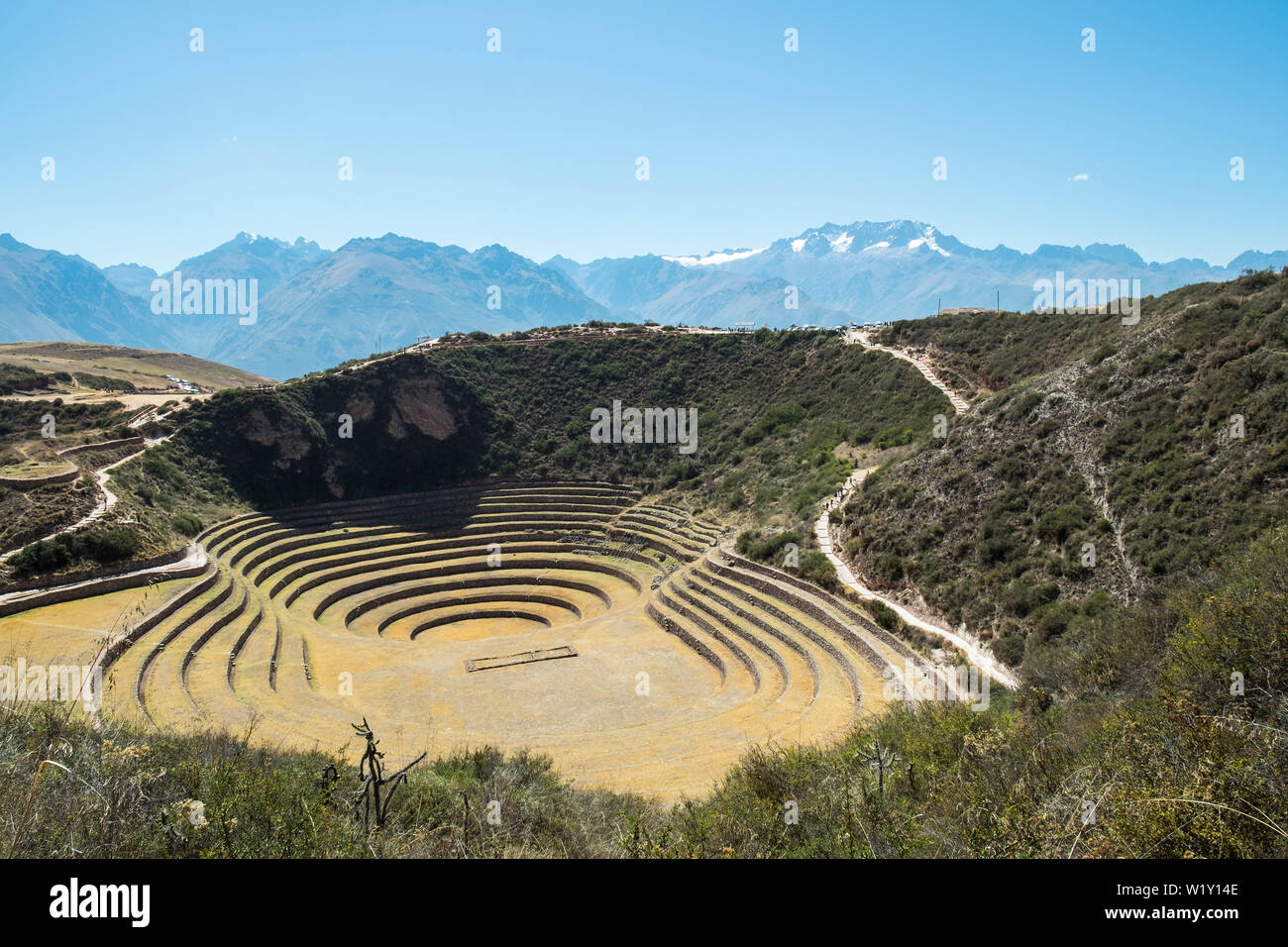 Perù, Moray, Inca agricultural experimental center Stock Photo - Alamy