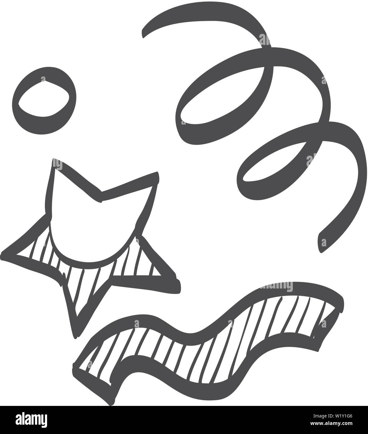 Celebration confetti Black and White Stock Photos & Images Alamy