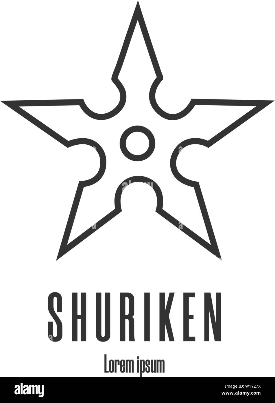 Shuriken Black and White Stock Photos & Images - Alamy