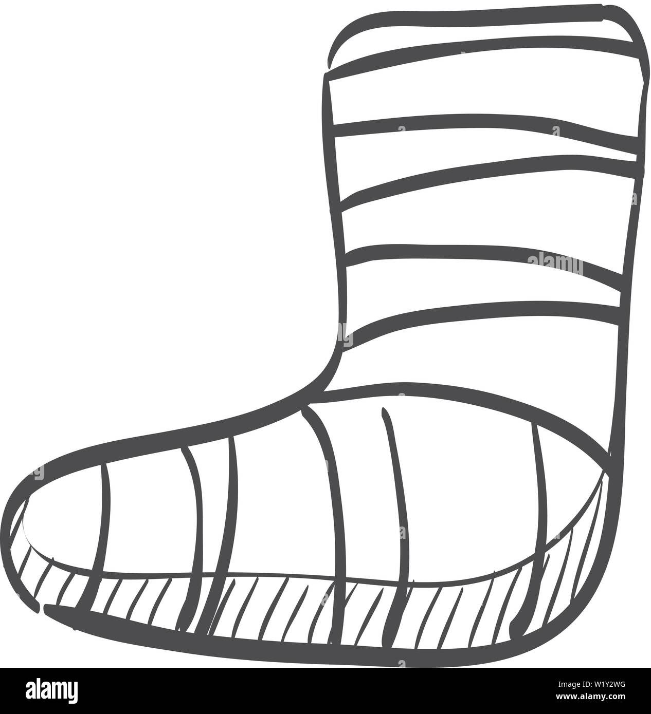 Foot Cast Clipart