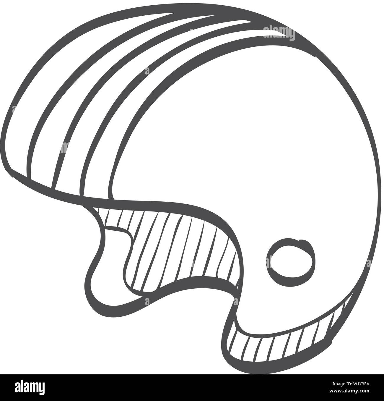 Motorcycle helmet hand drawn outline doodle... - Stock Illustration  [86239226] - PIXTA