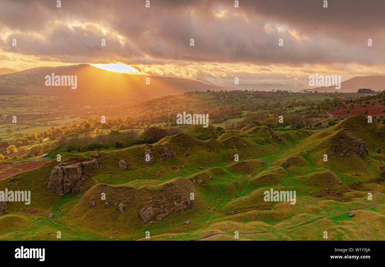 Llangattock escarpment wales hi-res stock photography and images - Alamy