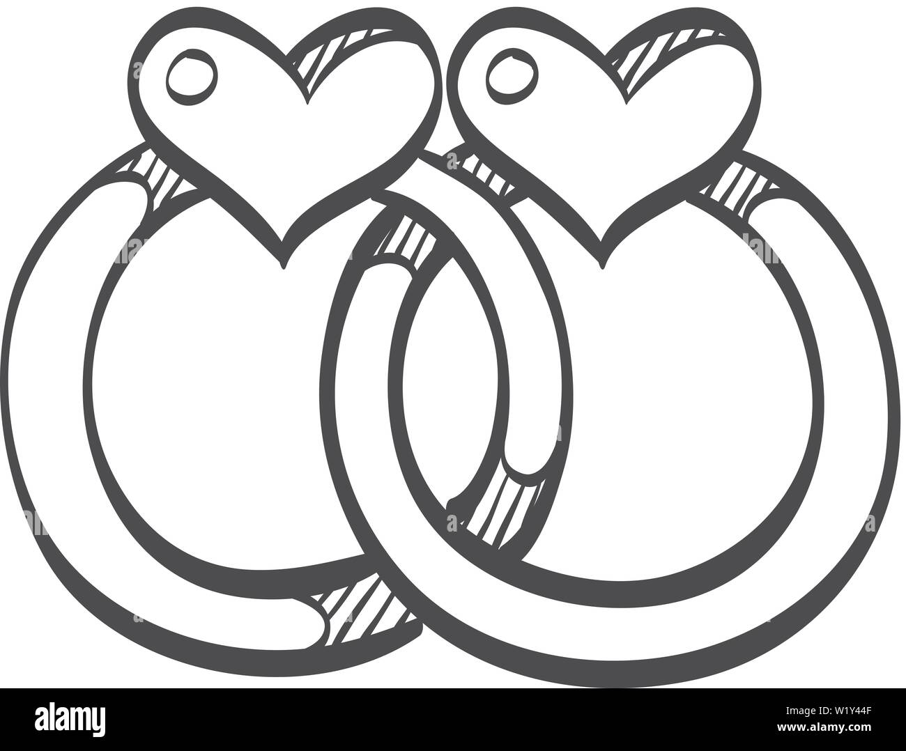 Premium Vector | One continuous line drawing of wedding rings romantic  concept and symbol proposal engagement and love marriage in simple linear  style editable stroke doodle vector illustration