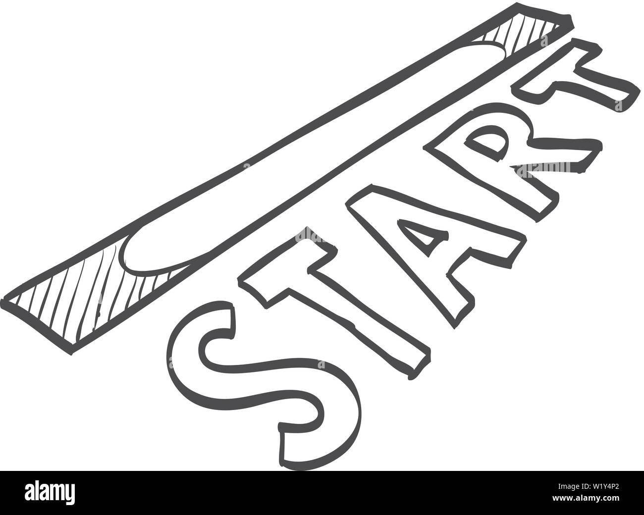 start line clipart