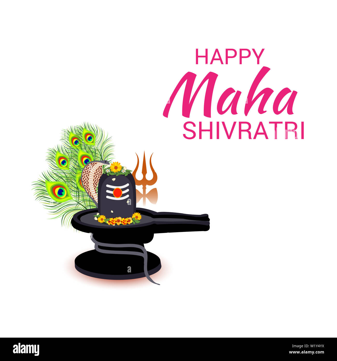 Vector Illustration Of a Background for Happy Maha Shivratri ...