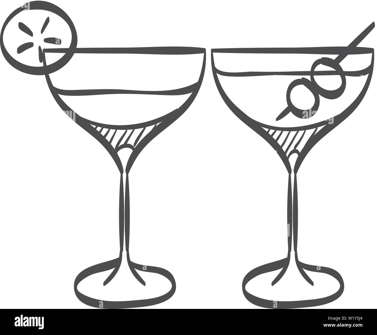 wine glass identifiers Set of 6 Wine Glass Marker Rings (#460)