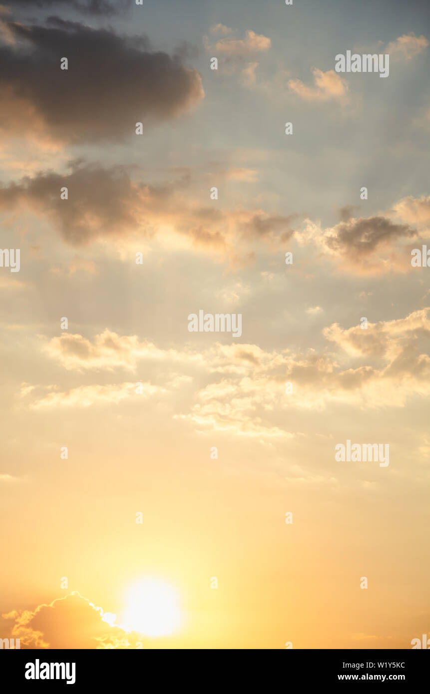 Colorful sky background with clouds at sunrise Stock Photo - Alamy