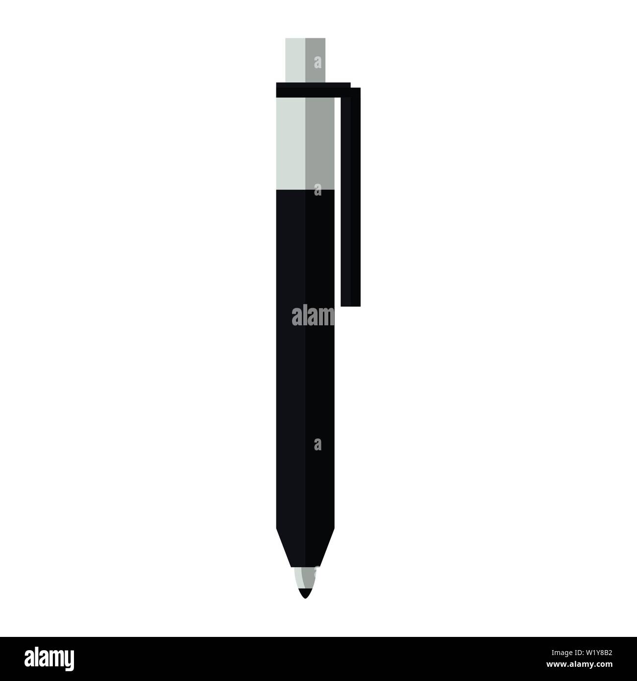 Office pen ballpoint isolated symbol vector illustration Stock Vector ...