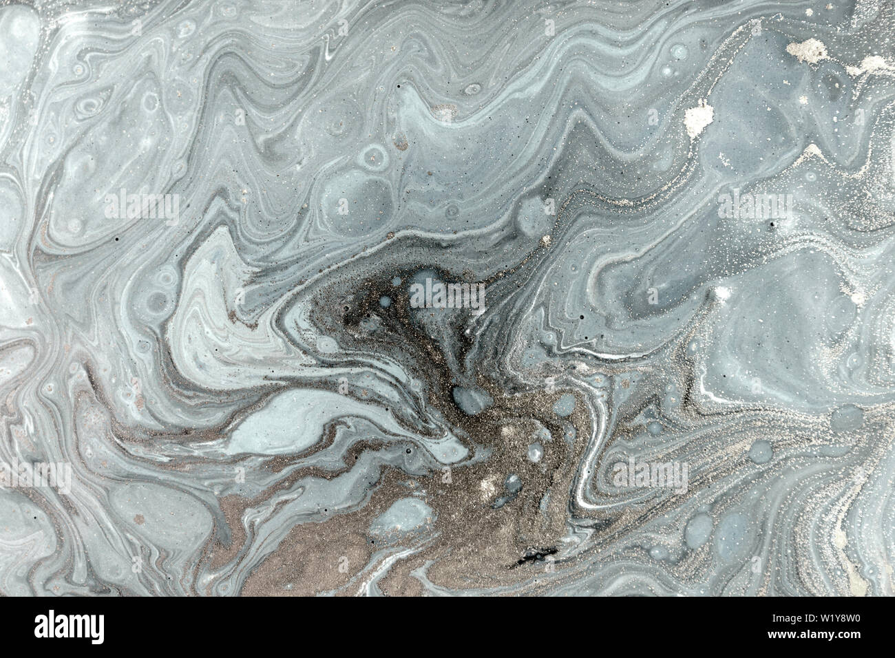 Marbling pattern. Golden powder marble liquid texture Stock Photo - Alamy