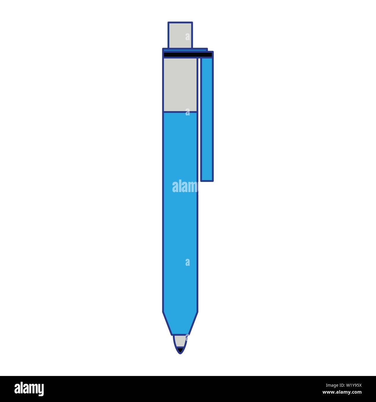Office pen ballpoint isolated symbol vector illustration Stock Vector ...