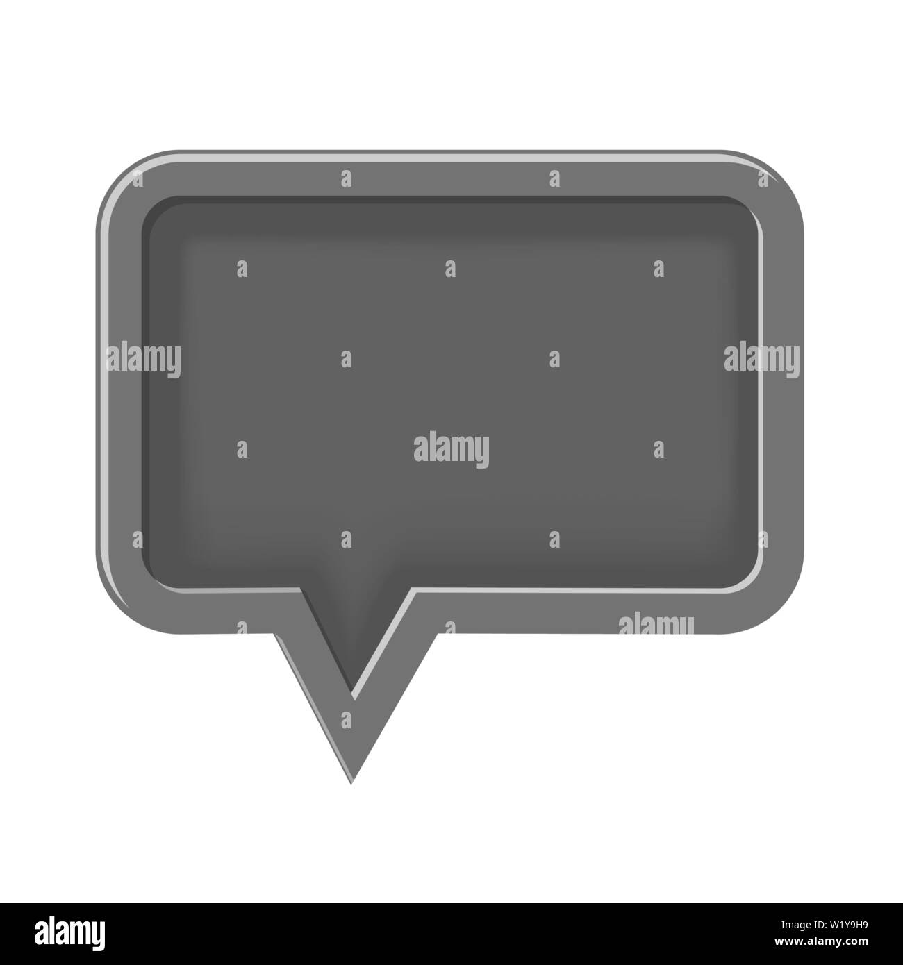 empty 3D icon speech bubble Stock Vector Image & Art - Alamy