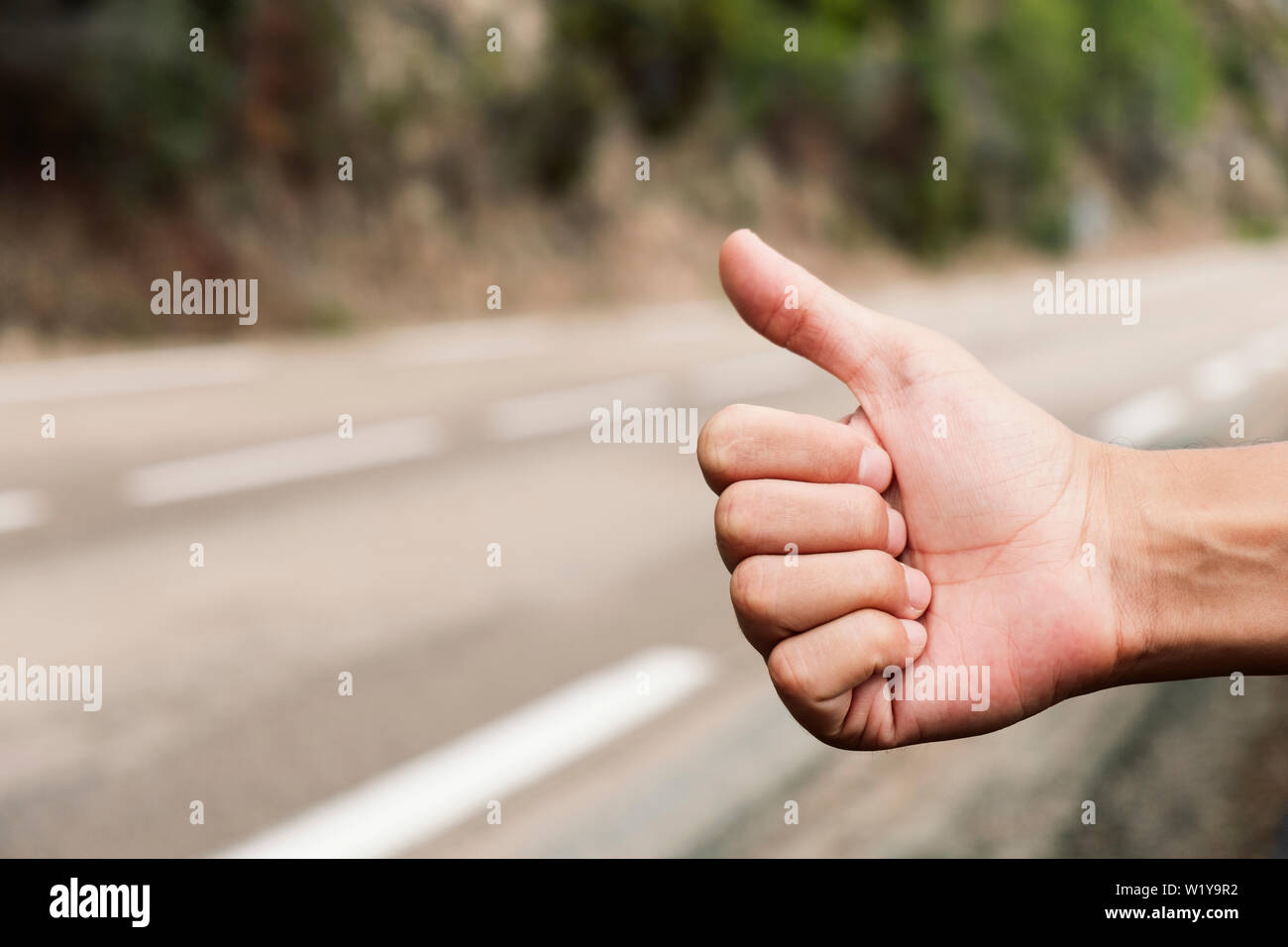 Hitch hiker thumb hires stock photography and images Alamy