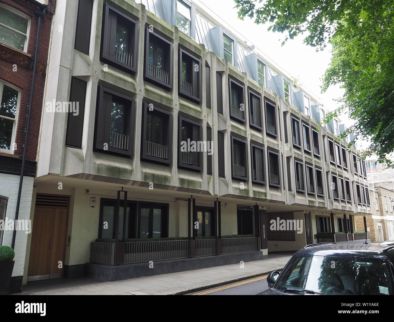 LONDON, UK CIRCA JUNE 2019 Waldron House brutalist building in 5763