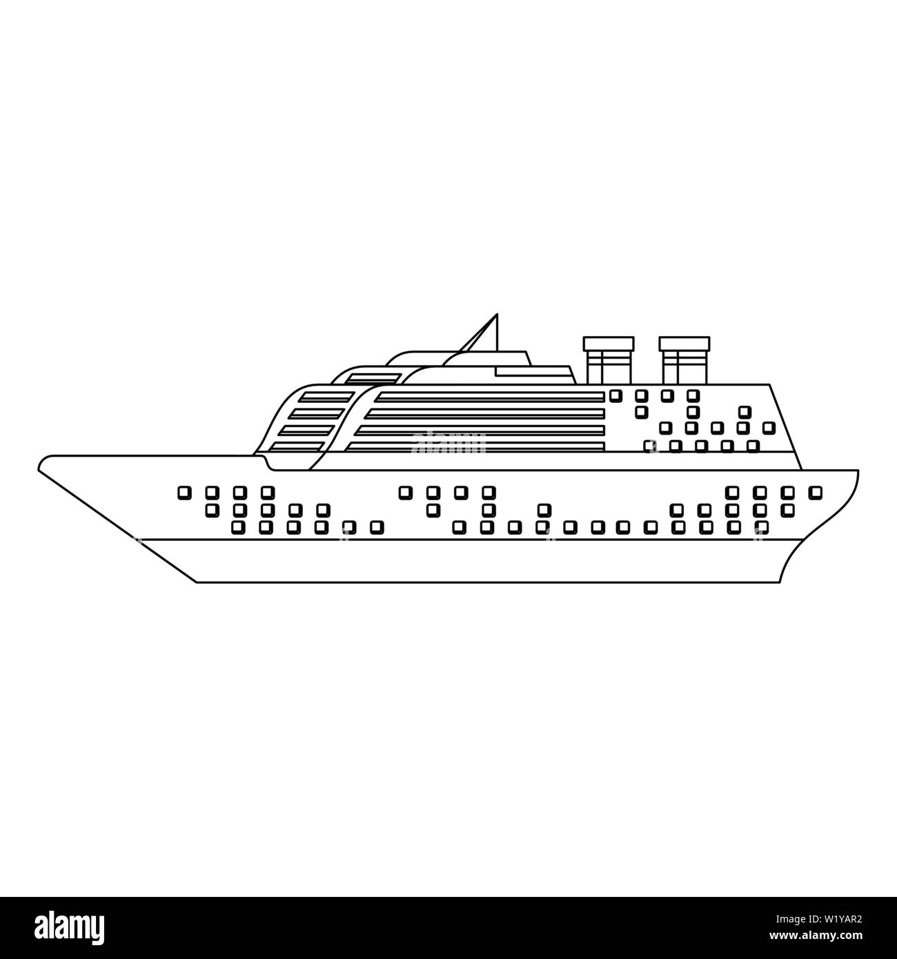How to Draw a Realistic Cruise Ship - 2 Point Perspective/Colouring  Tutorial - YouTube