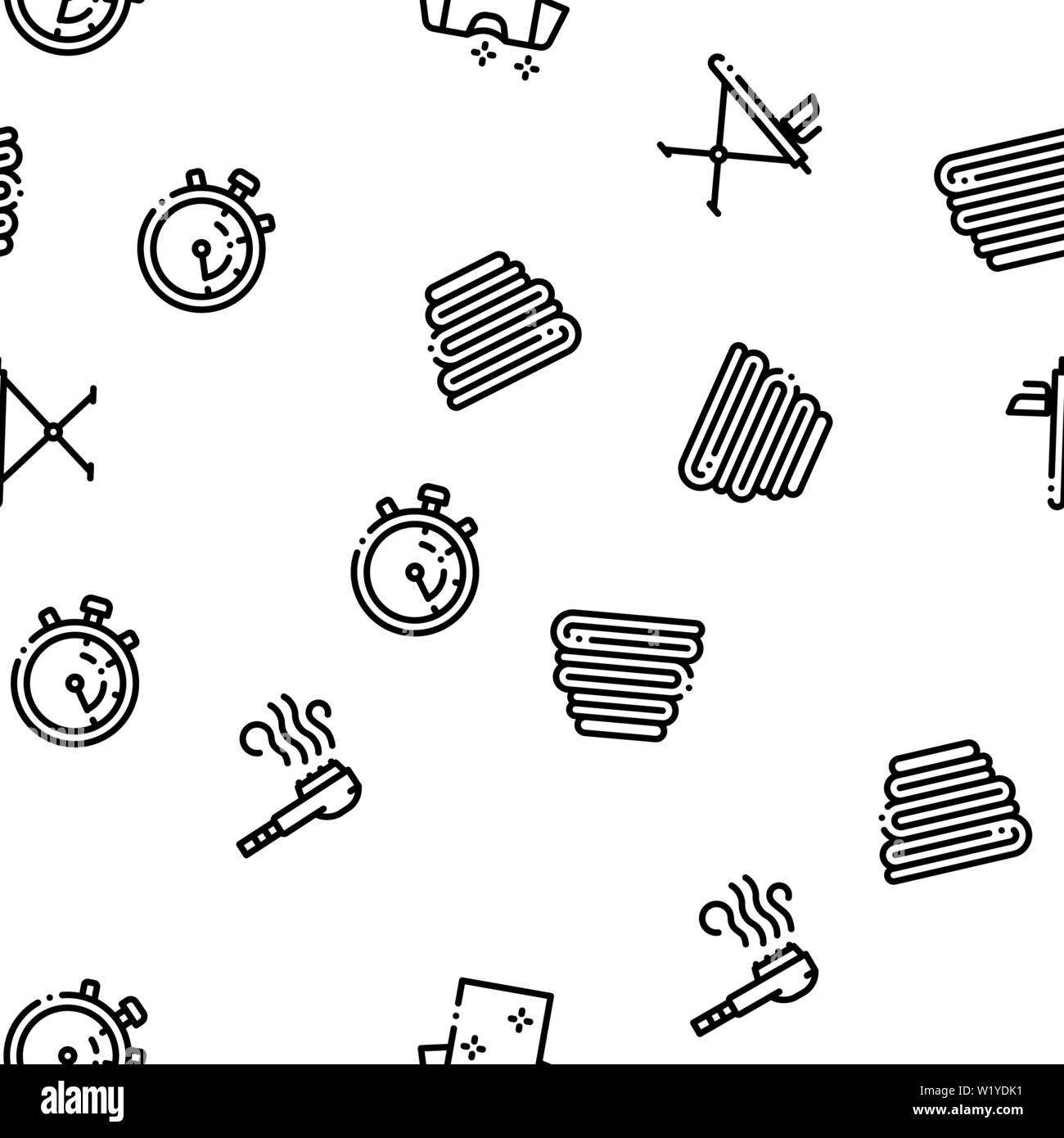 Laundry Service Vector Seamless Pattern Stock Vector