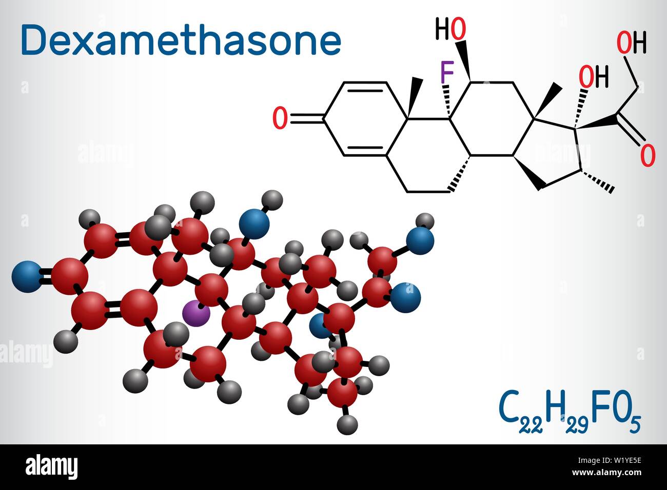 Dexamethasone glucocorticoid drug steroid drug Stock Vector Images Alamy