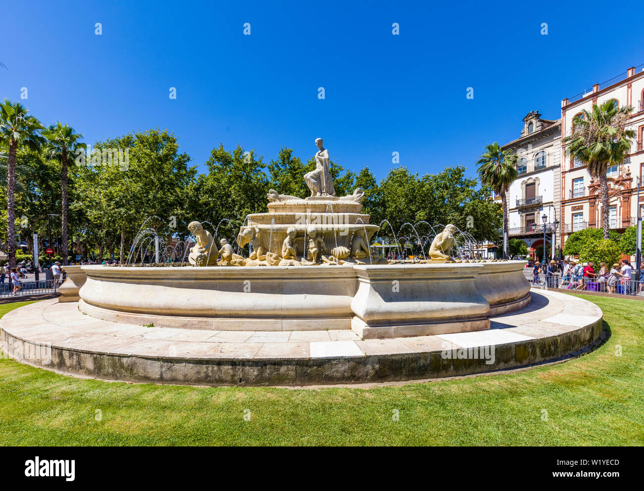 Historic downtown centre of Seville, Andalusia, Spain, Europe Stock Photo