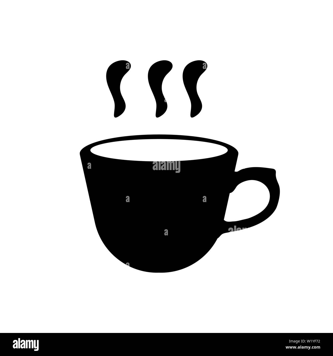 Black silhouette of coffee or tea cup. Simple icon. Vector illustration for design Stock Vector Image & Art - Alamy Black silhouette of coffee or tea cup. Simple icon. Vector illustration for design Stock Vector Image & Art - Alamy