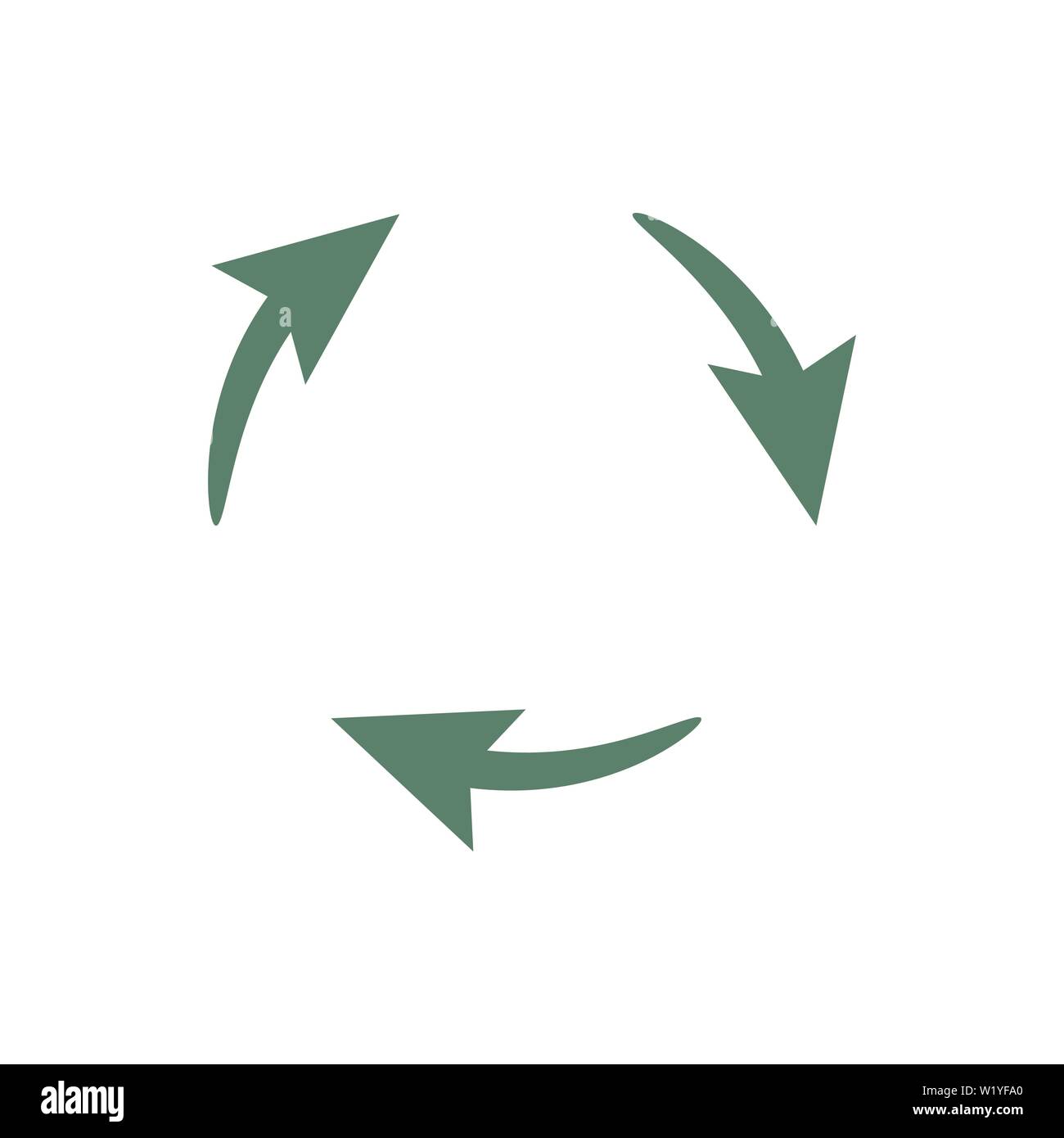 Recycle icon. Green ecological sign. Protect planet. Vector ...